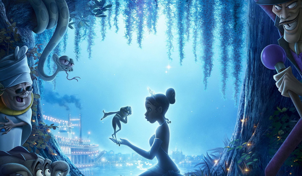 Das The Princess And The Frog Wallpaper 1024x600