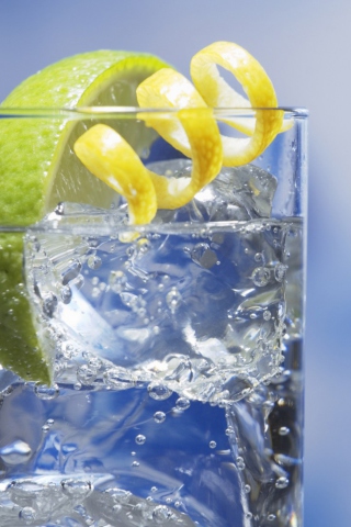 Das Gin And Tonic Cocktail Wallpaper 320x480