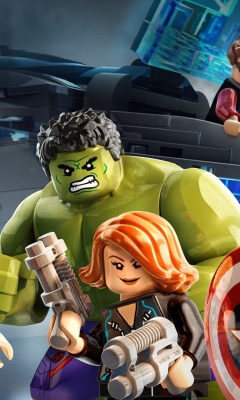 Обои Lego Marvels Avengers 240x400