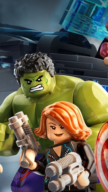 Обои Lego Marvels Avengers 360x640