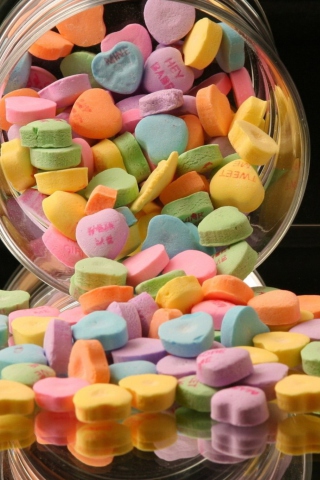 Das Valentine Candies Wallpaper 320x480