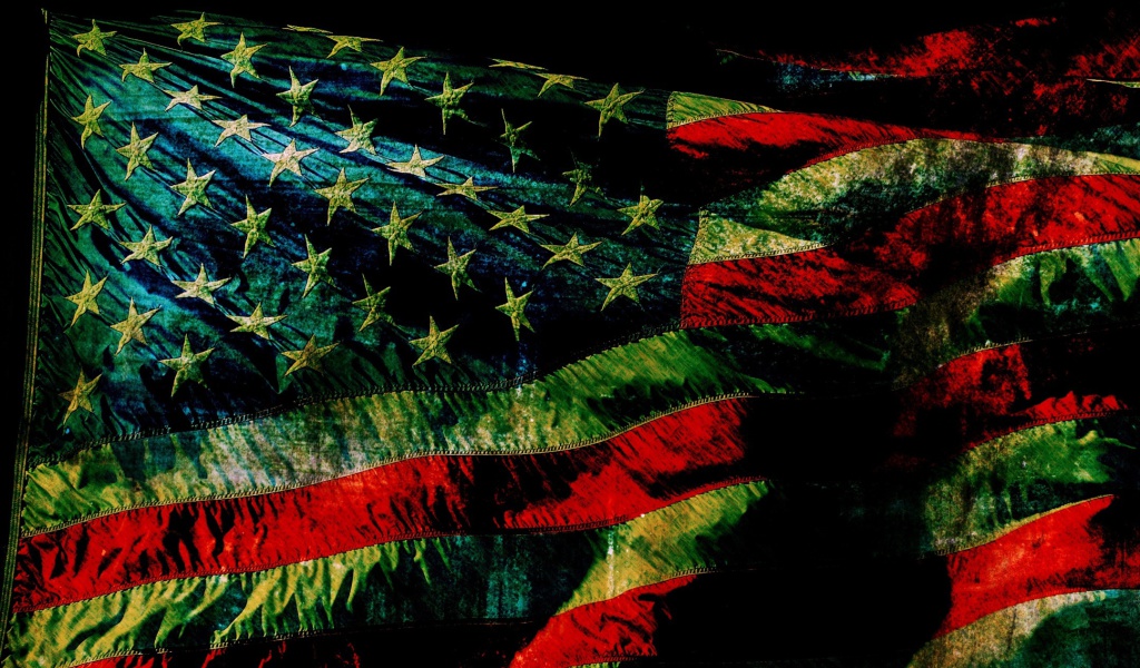 Das American Flag Wallpaper 1024x600