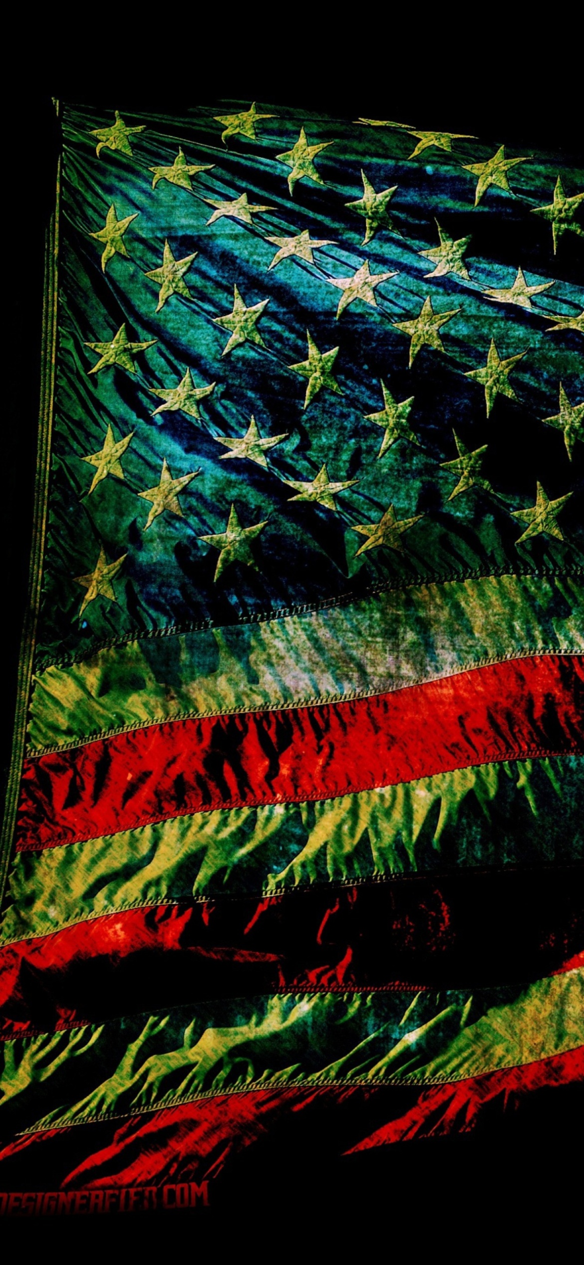 Das American Flag Wallpaper 1170x2532