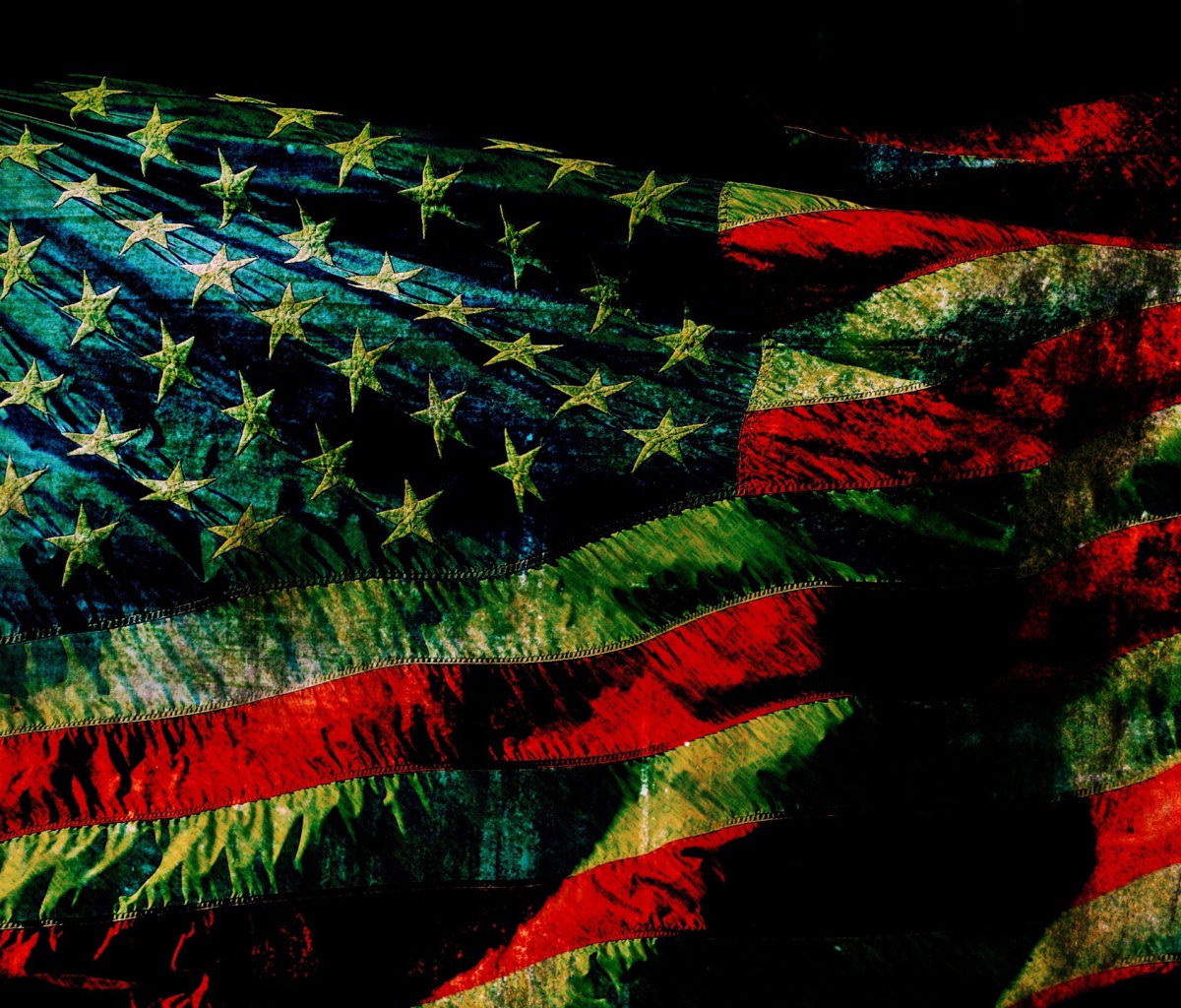 Das American Flag Wallpaper 1200x1024