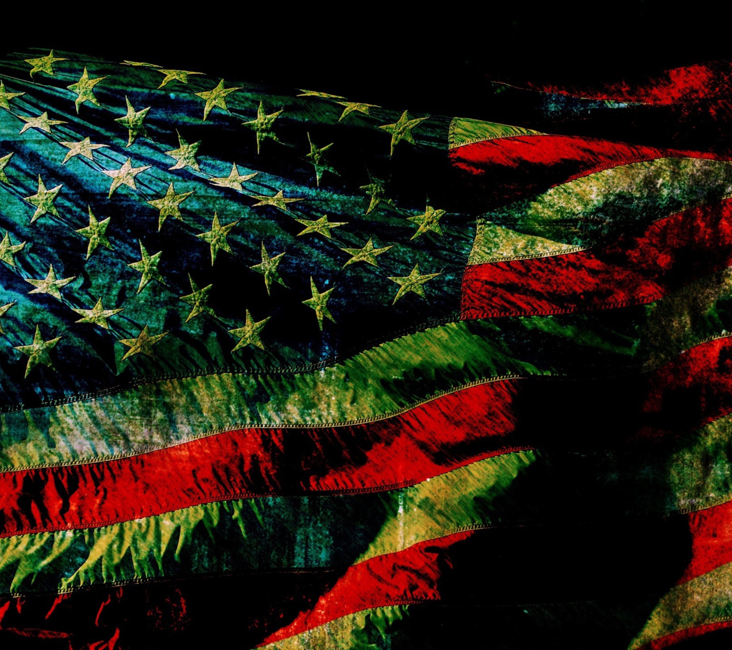 Das American Flag Wallpaper 1440x1280