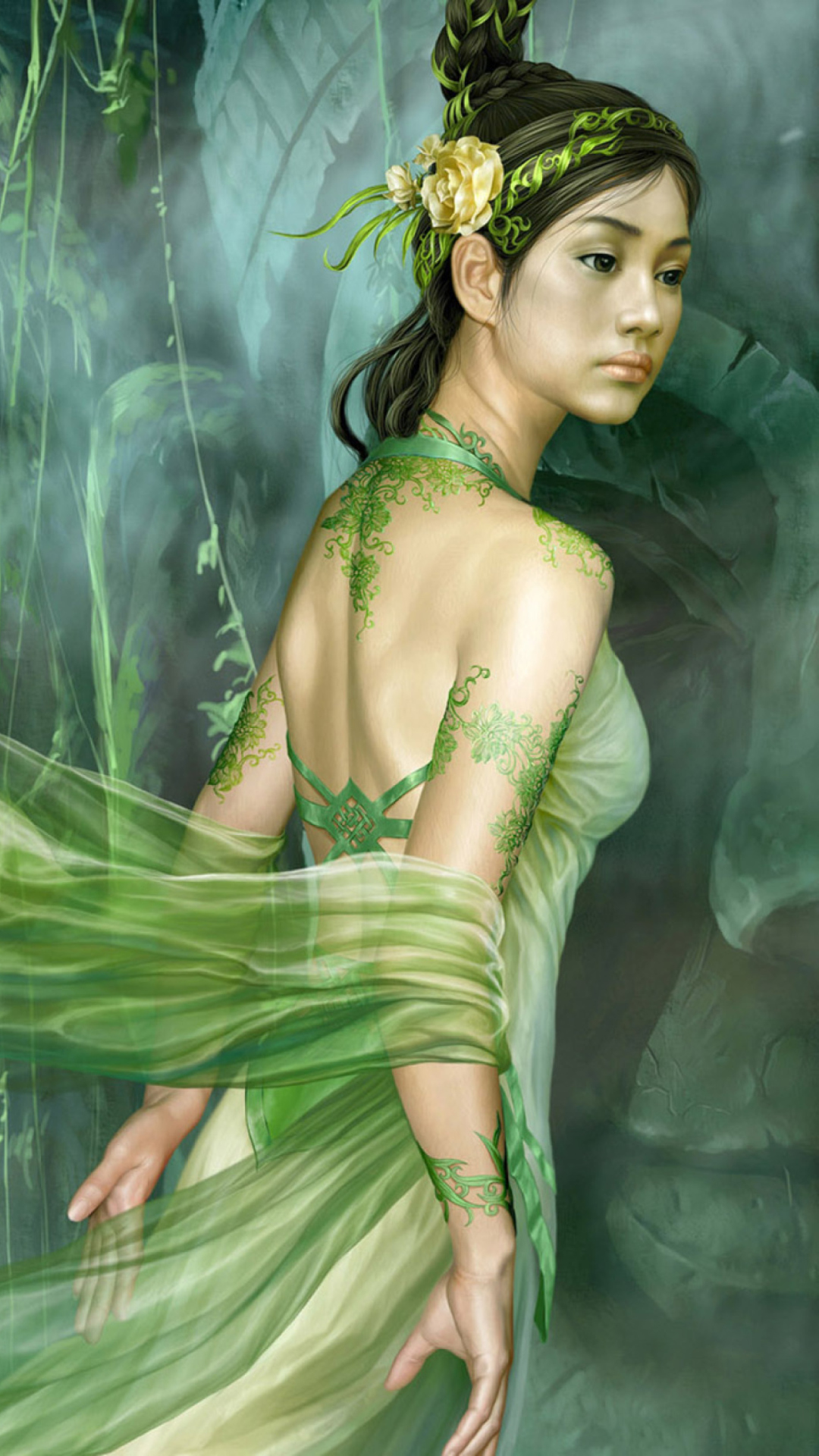 Sfondi Green Princess 1080x1920