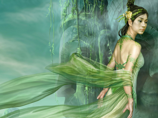 Das Green Princess Wallpaper 640x480