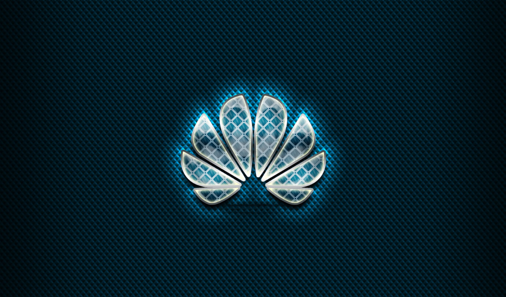 Das Huawei Blue Logo Wallpaper 1024x600