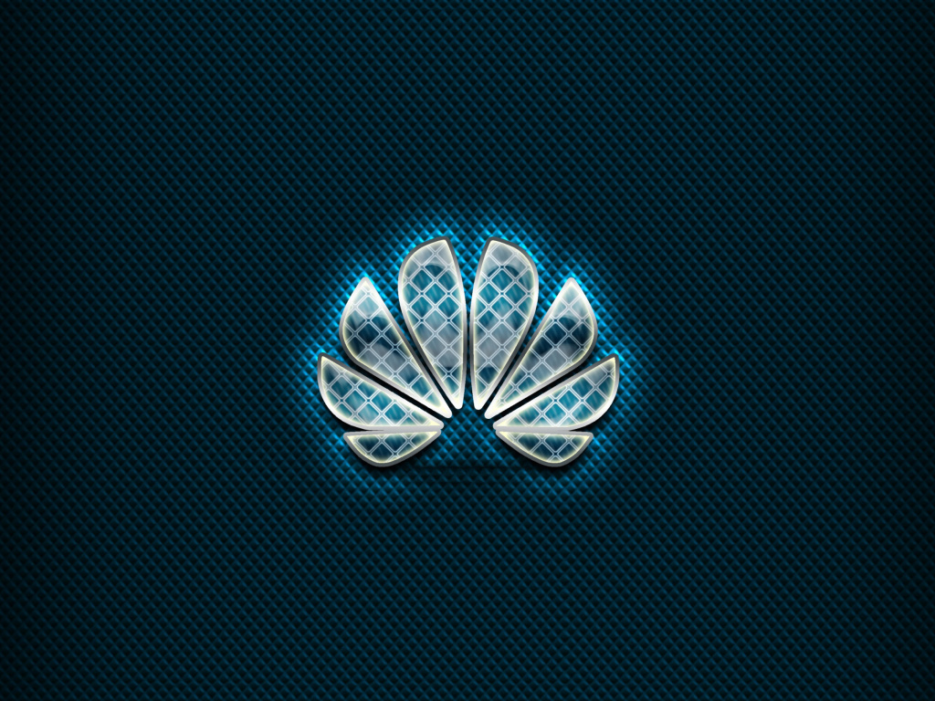 Das Huawei Blue Logo Wallpaper 1024x768