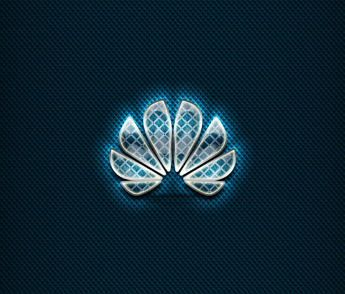 Das Huawei Blue Logo Wallpaper 1200x1024