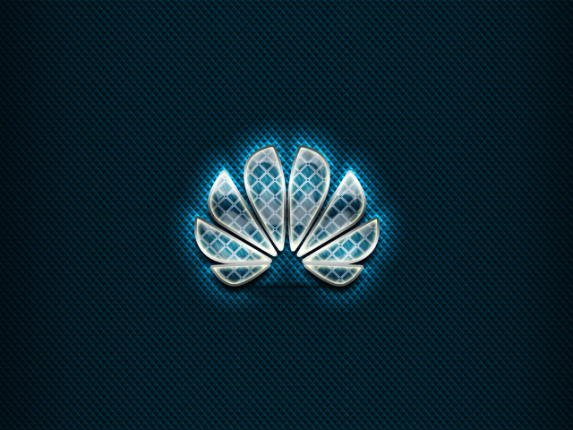 Das Huawei Blue Logo Wallpaper 640x480