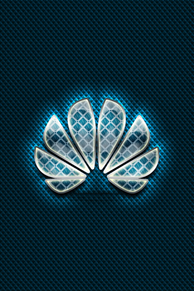 Das Huawei Blue Logo Wallpaper 640x960