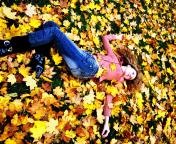 Fondo de pantalla Autumn Girl 176x144