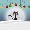 Screenshot №1 pro téma Christmas Cat 128x128