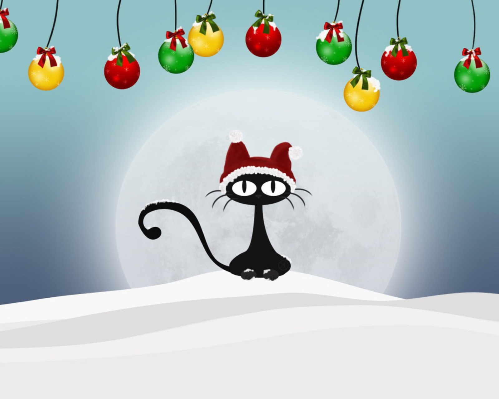 Screenshot №1 pro téma Christmas Cat 1600x1280
