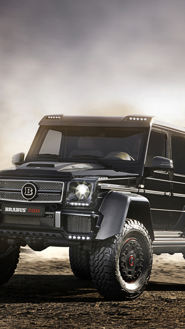 Обои Mercedes-Benz G63 AMG Brabus для телефона и на рабочий стол iPhone 7