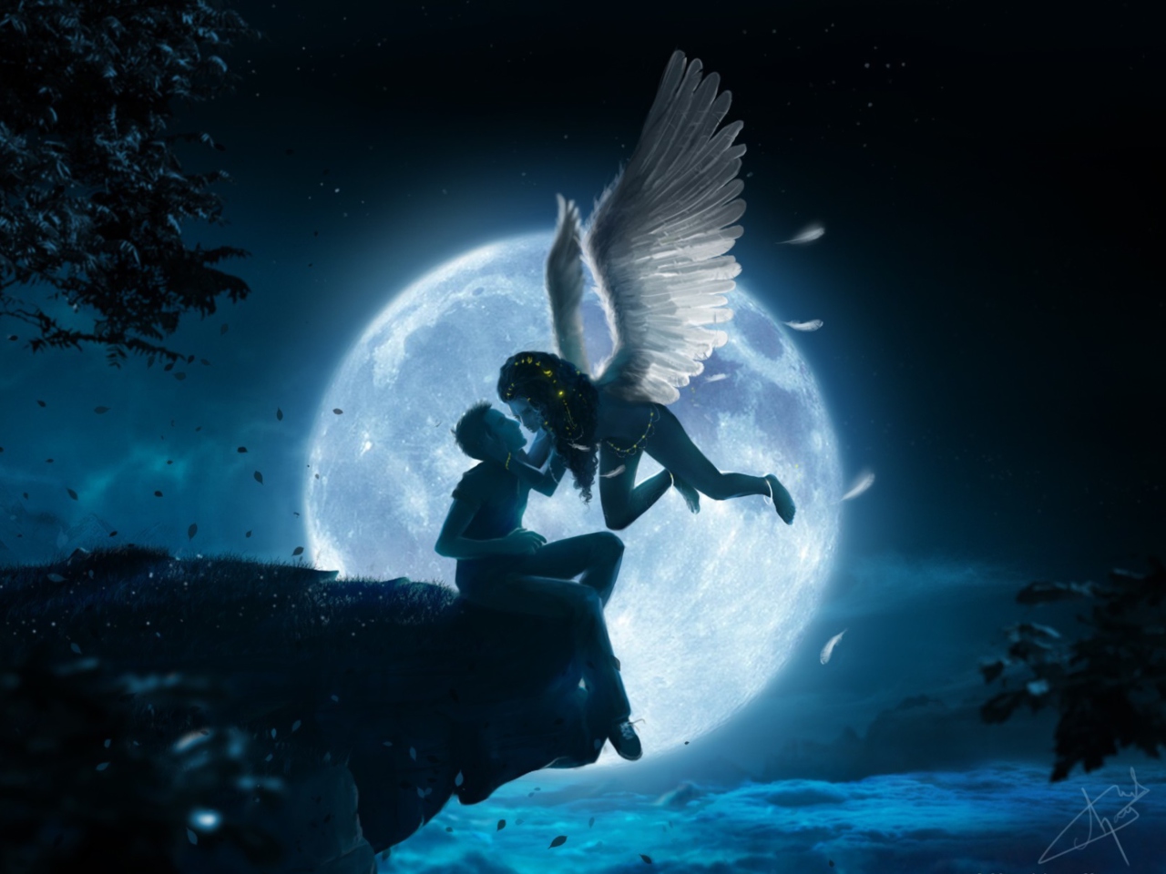 Das Kiss Of Angel Wallpaper 1280x960