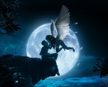 Sfondi Kiss Of Angel 220x176
