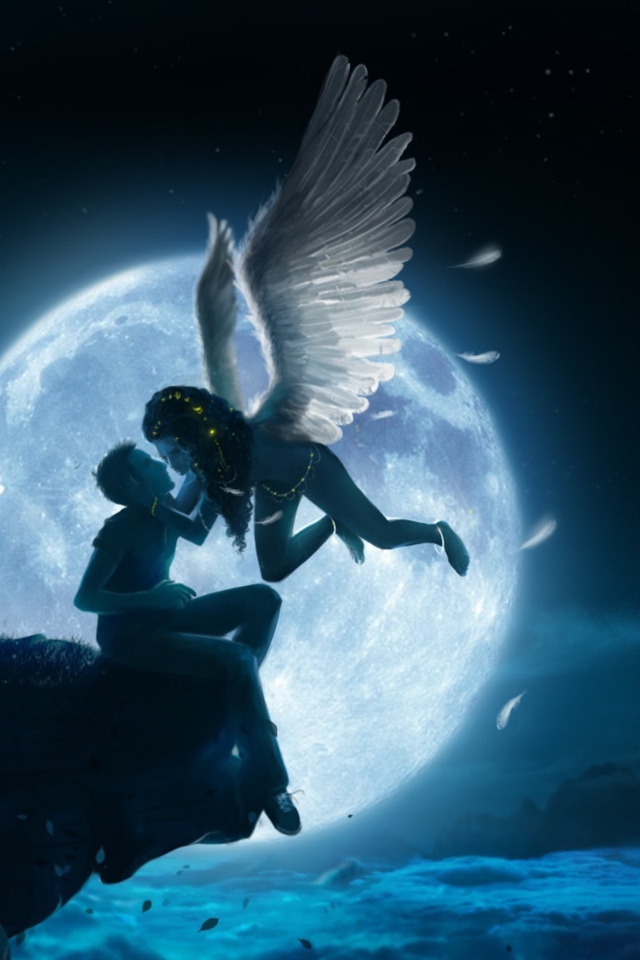 Das Kiss Of Angel Wallpaper 640x960