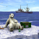 White Bear And Beer screenshot #1 128x128