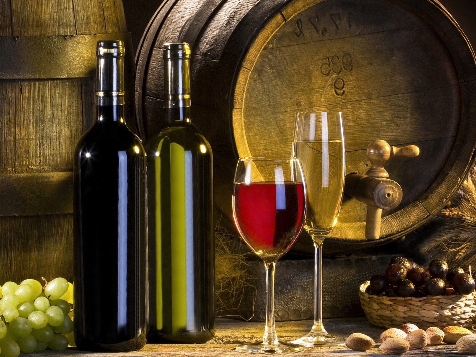 Sfondi Red and White Wine 1600x1200