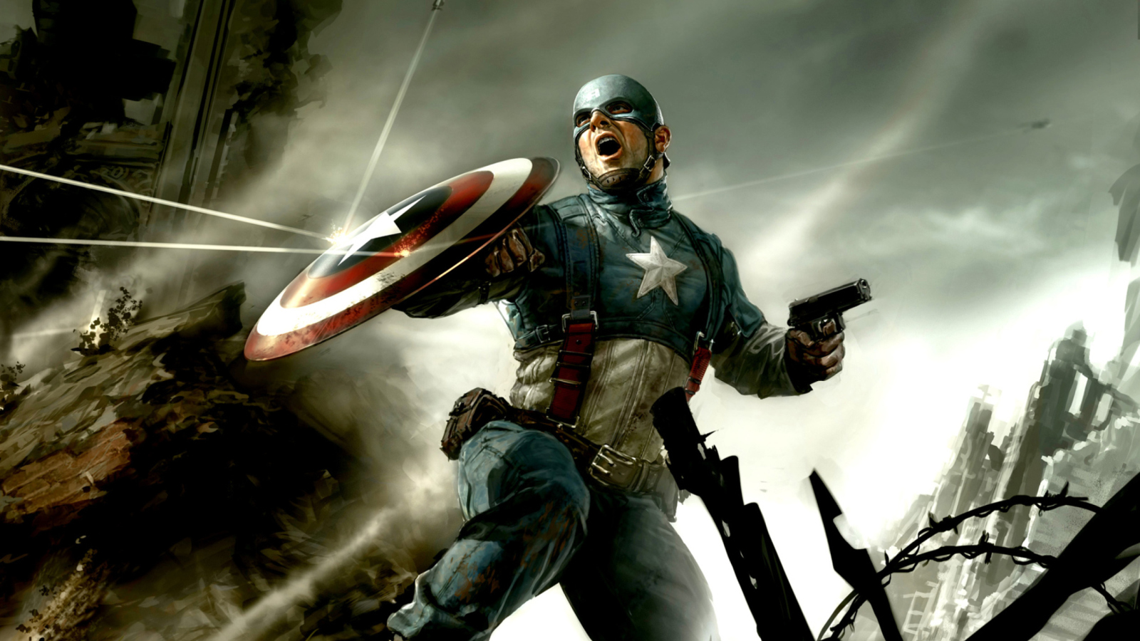 Das Captain America Wallpaper 1600x900