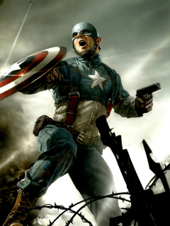 Fondo de pantalla Captain America 240x320