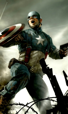 Обои Captain America 240x400