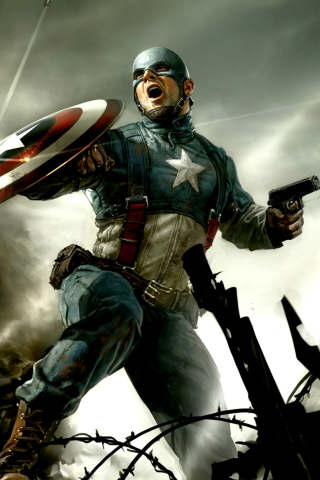 Captain America wallpaper 320x480