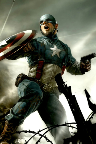 Sfondi Captain America 320x480