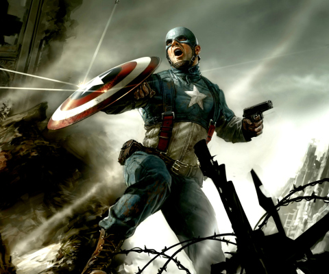 Fondo de pantalla Captain America 480x400
