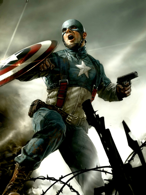 Captain America wallpaper 480x640