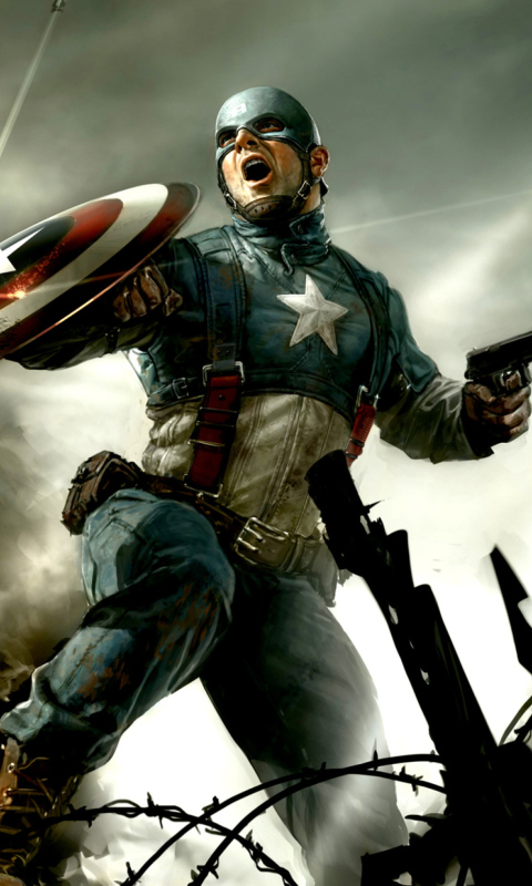 Captain America wallpaper 480x800