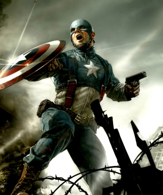 Captain America - Obrázkek zdarma pro Nokia C2-06