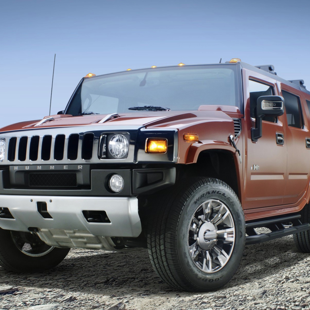 Fondo de pantalla Hummer H2 Sedona Metallic Chrome 1024x1024