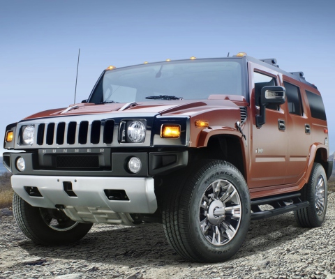 Sfondi Hummer H2 Sedona Metallic Chrome 480x400