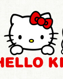 Fondo de pantalla Hello Kitty 128x160