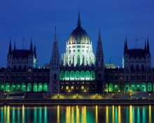 Das Parliament Building Budapest Hungary Wallpaper 220x176