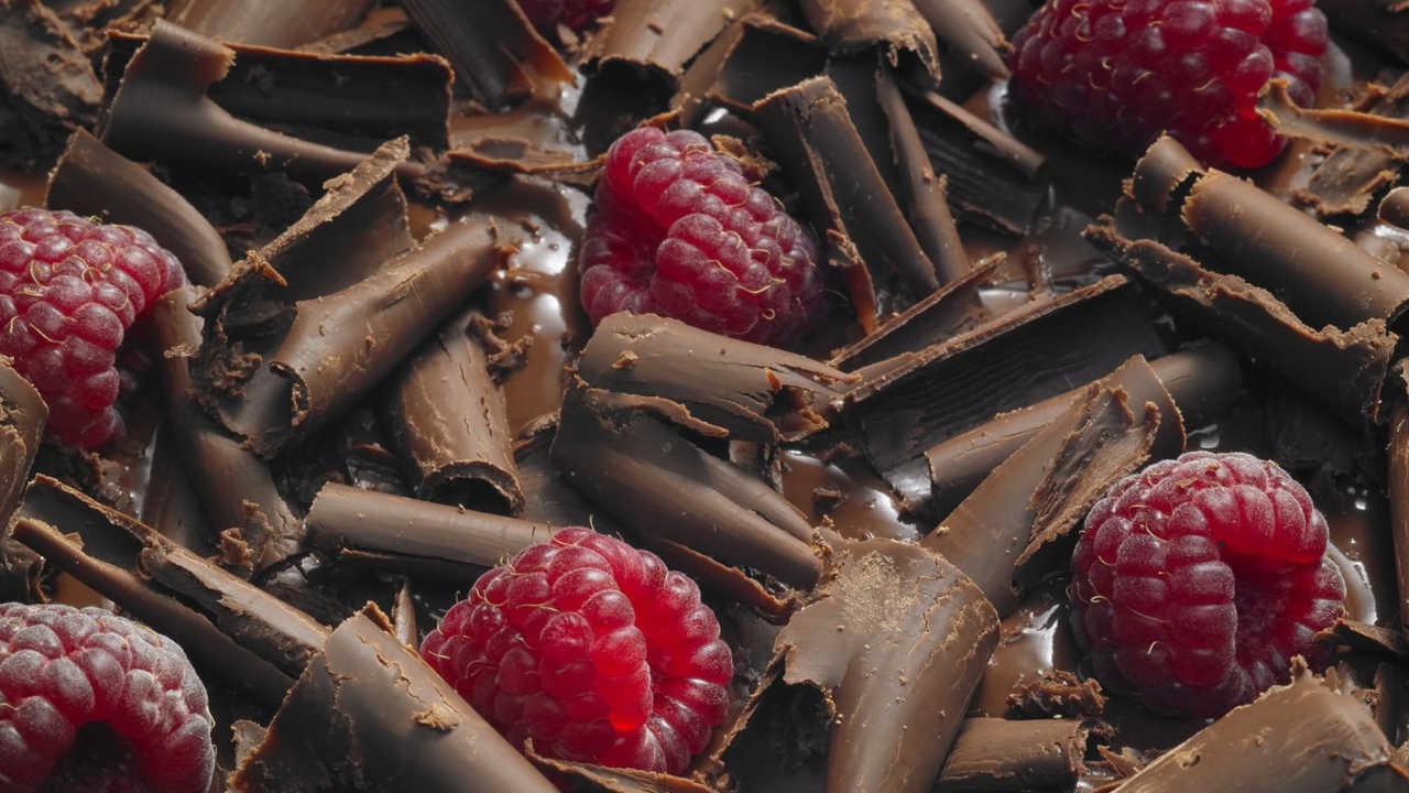 Das Chocolate Raspberry Wallpaper 1280x720