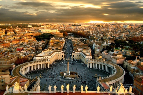 Das Piazza San Pietro Square - Vatican City Rome Wallpaper 480x320