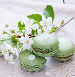 Spring Style French Dessert Macarons sfondi gratuiti per iPad 3