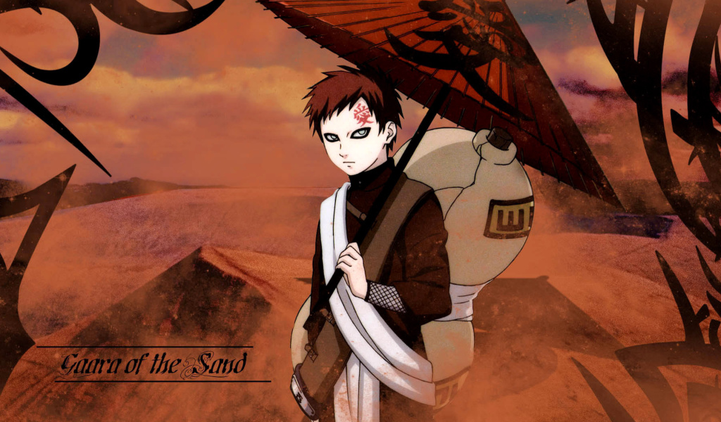 Gaara, Naruto Manga wallpaper 1024x600