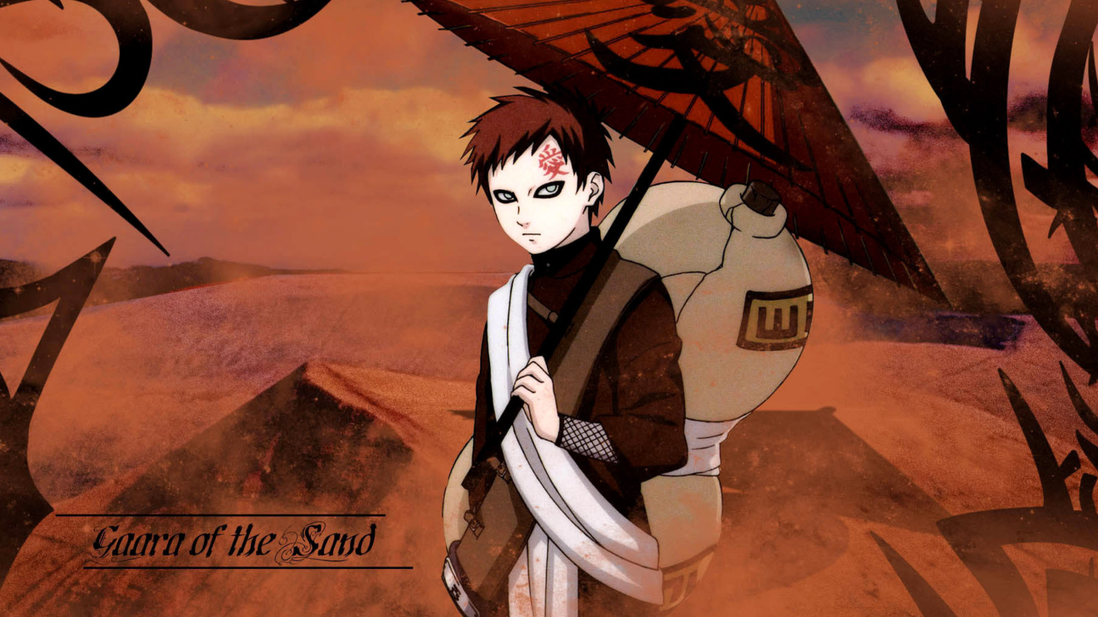 Das Gaara, Naruto Manga Wallpaper 1600x900