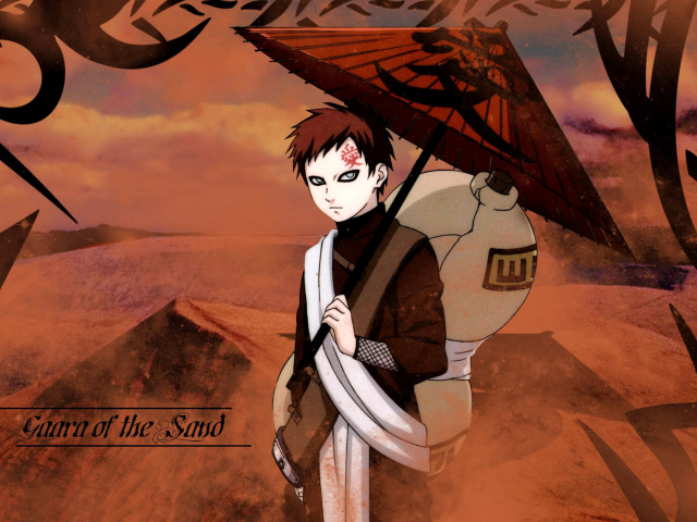 Das Gaara, Naruto Manga Wallpaper 640x480