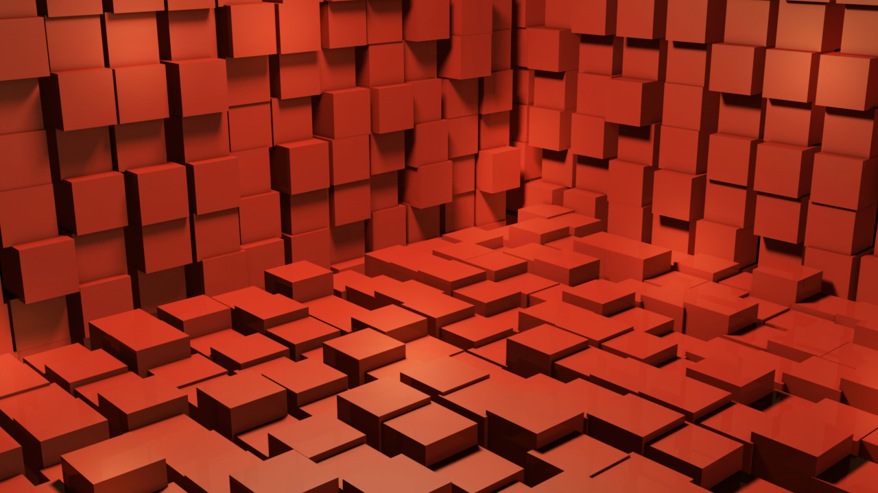 Das Red Cubes Wallpaper 1280x720
