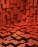 Das Red Cubes Wallpaper 128x160