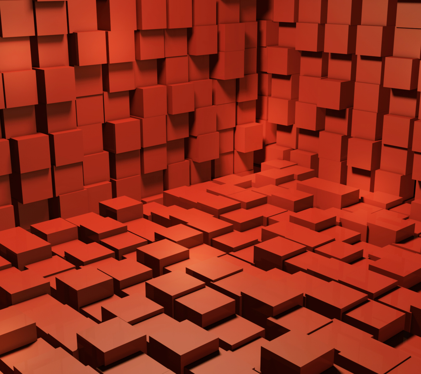 Red Cubes wallpaper 1440x1280