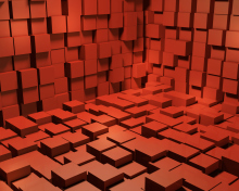 Screenshot №1 pro téma Red Cubes 220x176