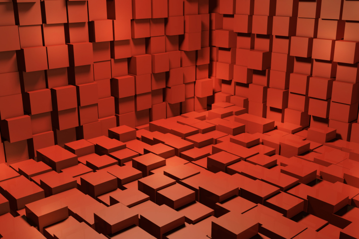 Red Cubes wallpaper