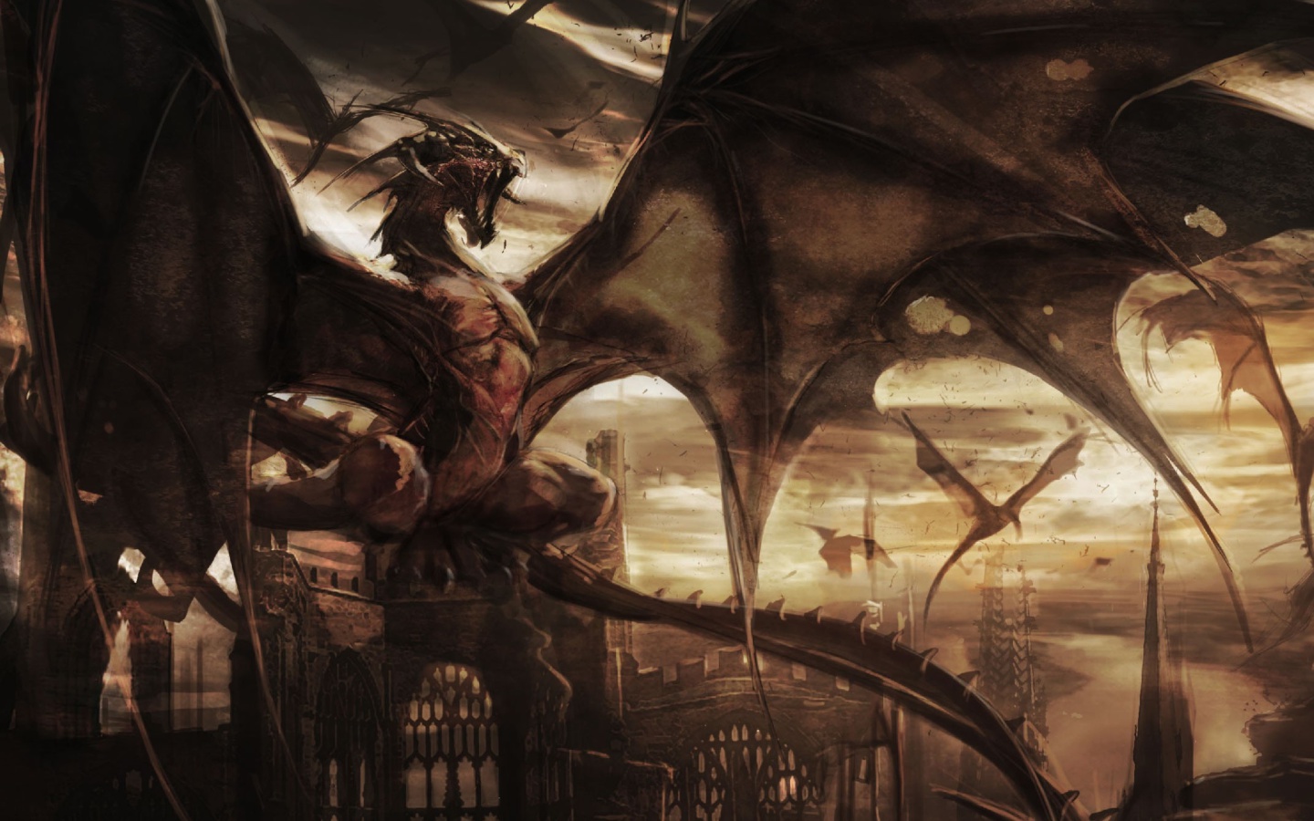 Screenshot №1 pro téma Dragon Attack 1440x900